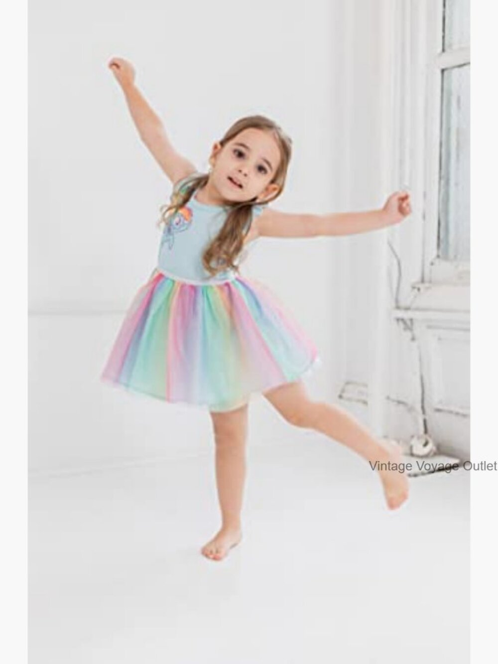 Girls My Little Pony Graphic Short Sleeve A-Line Dress - Picture 2 of 5